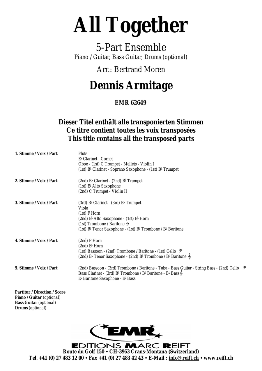 All Together All Together Score scores gallery preview page 2