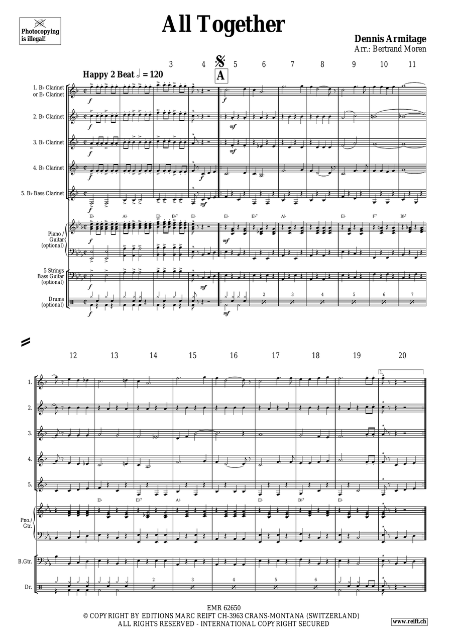 All Together All Together Clarinet Quintet scores gallery preview page 4