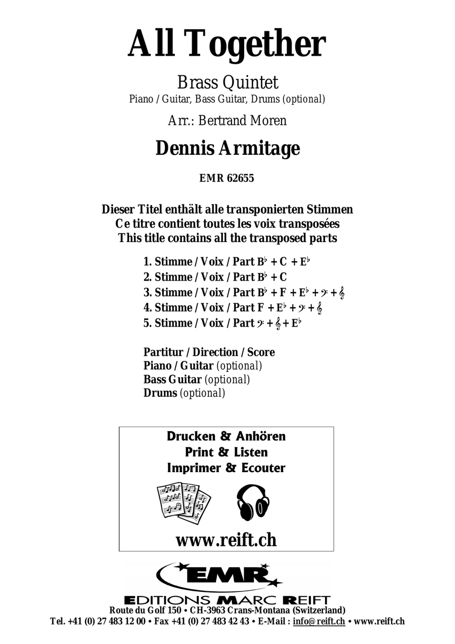 All Together All Together Brass Quintet scores gallery preview page 2