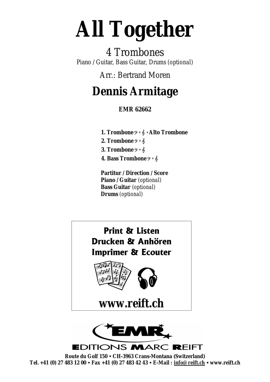 All Together All Together Trombone Quartet scores gallery preview page 2