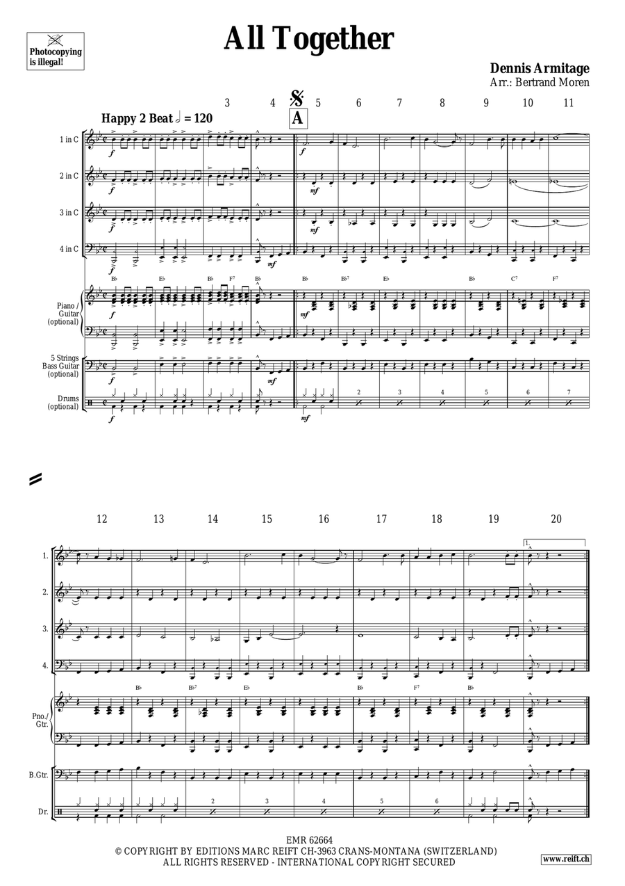 All Together All Together Brass Quartet scores gallery preview page 4
