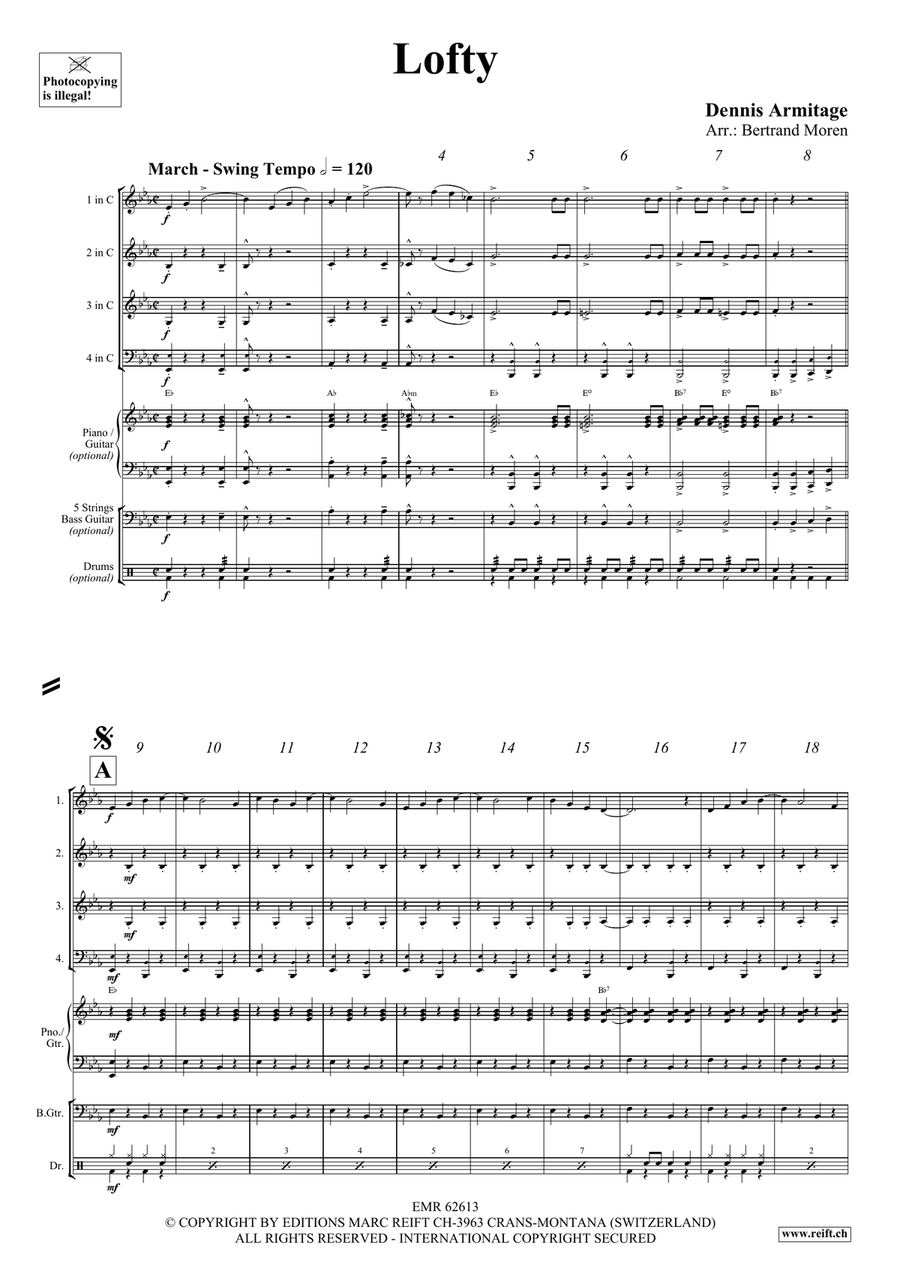 Lofty Lofty Brass Quartet scores gallery preview page 4