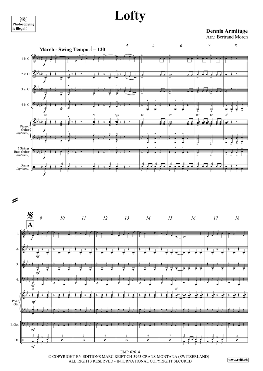 Lofty Lofty Woodwind Quartet scores gallery preview page 4