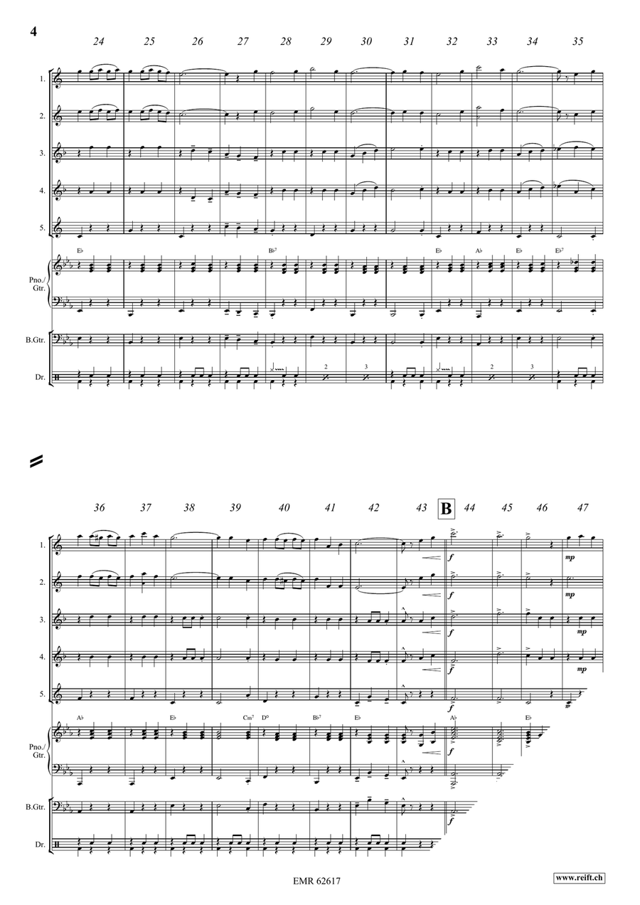 Teeny Weeny Waltz Teeny Weeny Waltz Saxophone Quintet scores gallery preview page 5