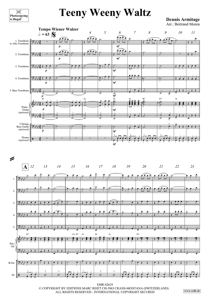Teeny Weeny Waltz Teeny Weeny Waltz Trombone scores gallery preview page 4
