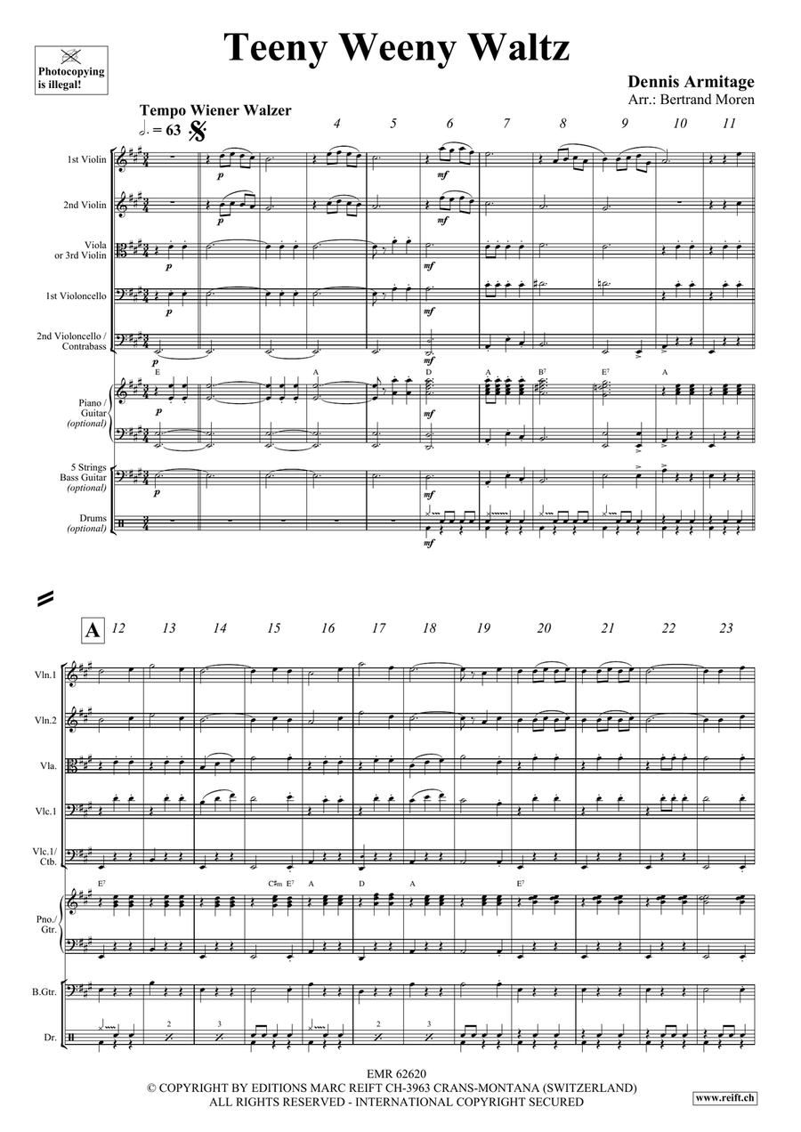 Teeny Weeny Waltz Teeny Weeny Waltz String Quintet scores gallery preview page 4
