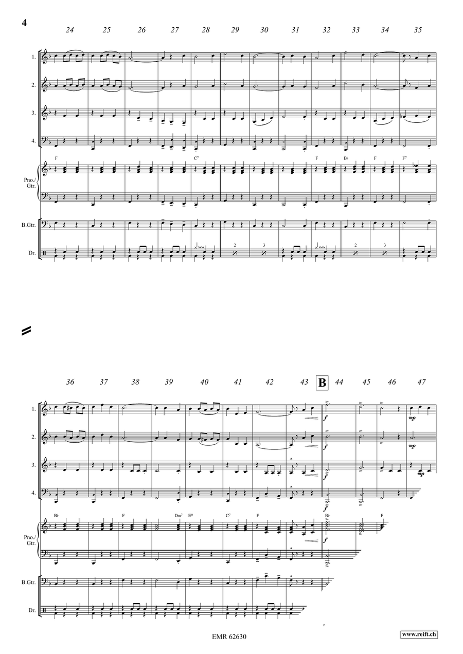 Teeny Weeny Waltz Teeny Weeny Waltz Brass Quartet scores gallery preview page 5