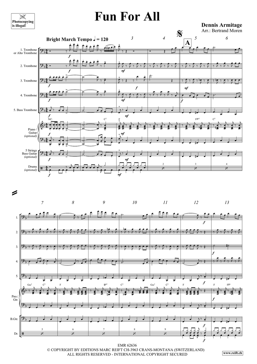 Fun For All Fun For All Trombone scores gallery preview page 4