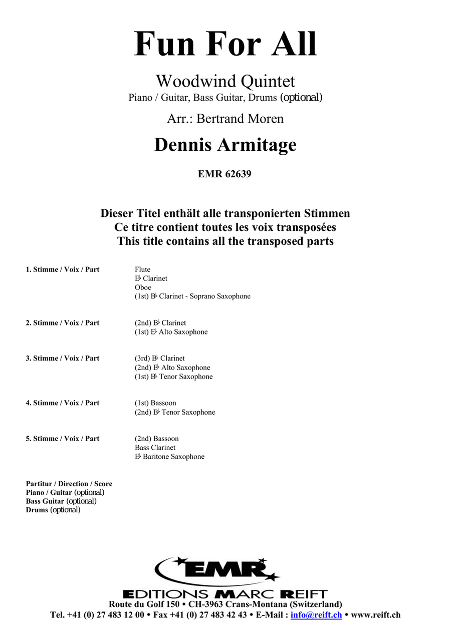 Fun For All Fun For All Woodwind Quintet scores gallery preview page 2
