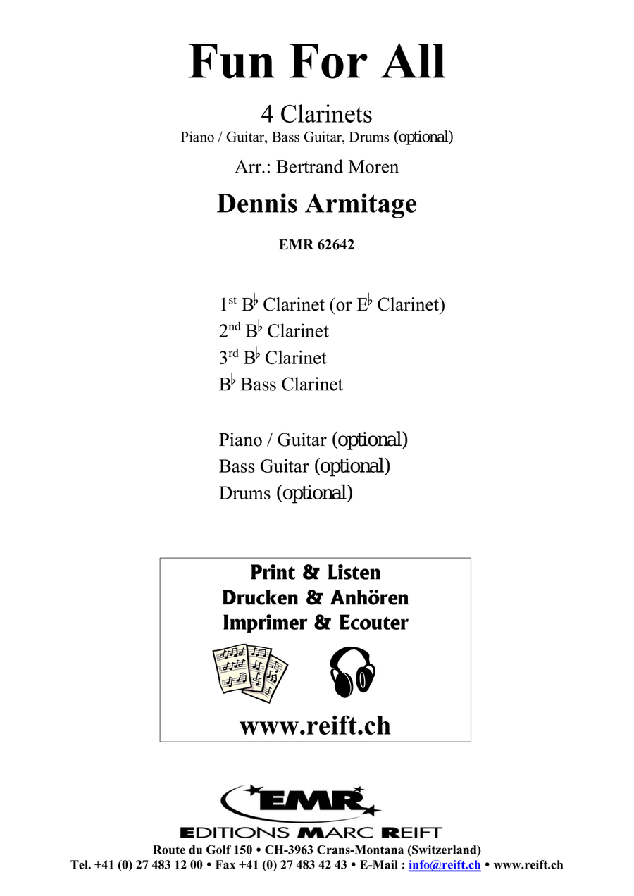Fun For All Fun For All Clarinet Quartet scores gallery preview page 2