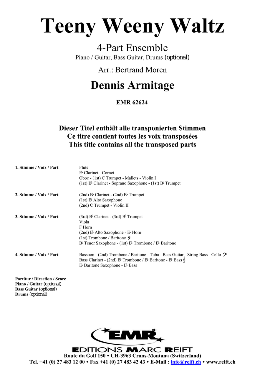 Teeny Weeny Waltz Teeny Weeny Waltz Score scores gallery preview page 2