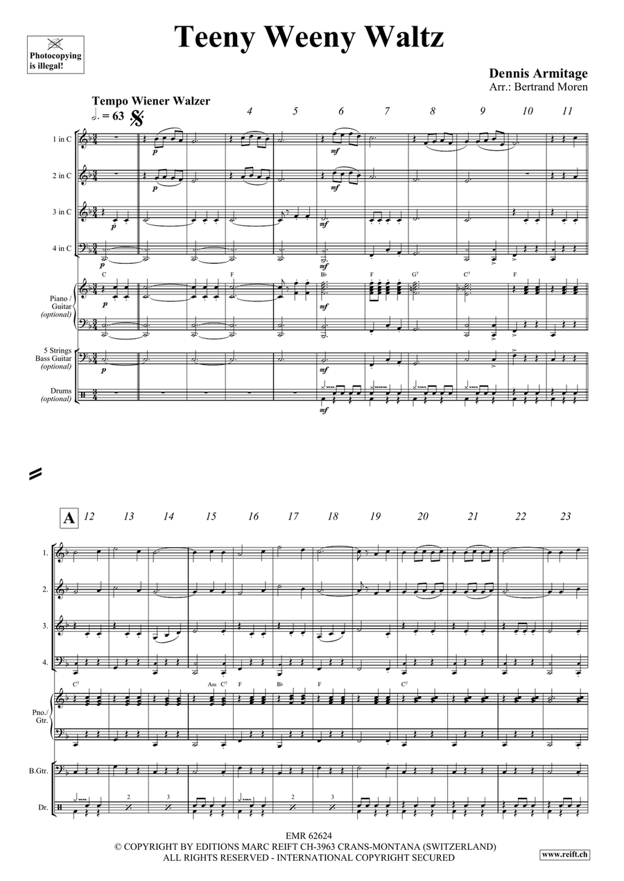 Teeny Weeny Waltz Teeny Weeny Waltz Score scores gallery preview page 4