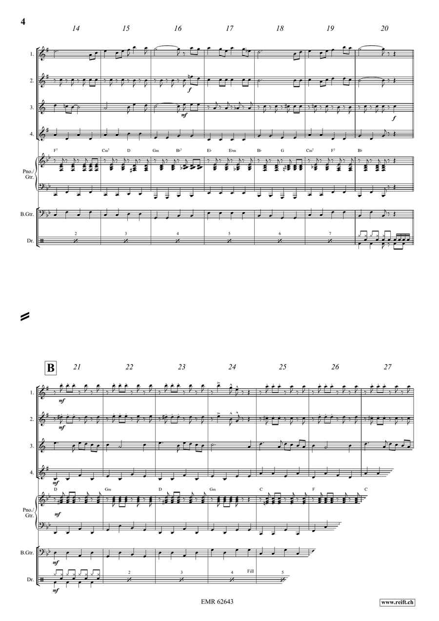 Fun For All Fun For All Saxophone Quartet scores gallery preview page 5