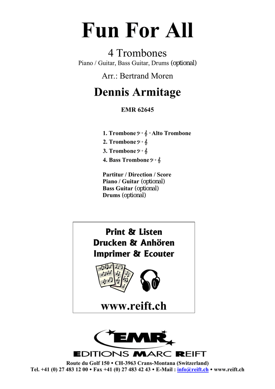 Fun For All Fun For All Trombone Quartet scores gallery preview page 2