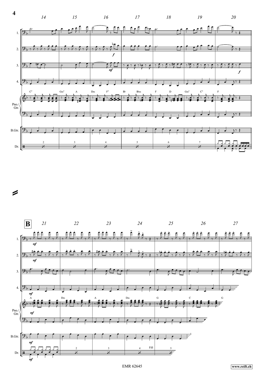 Fun For All Fun For All Trombone Quartet scores gallery preview page 5