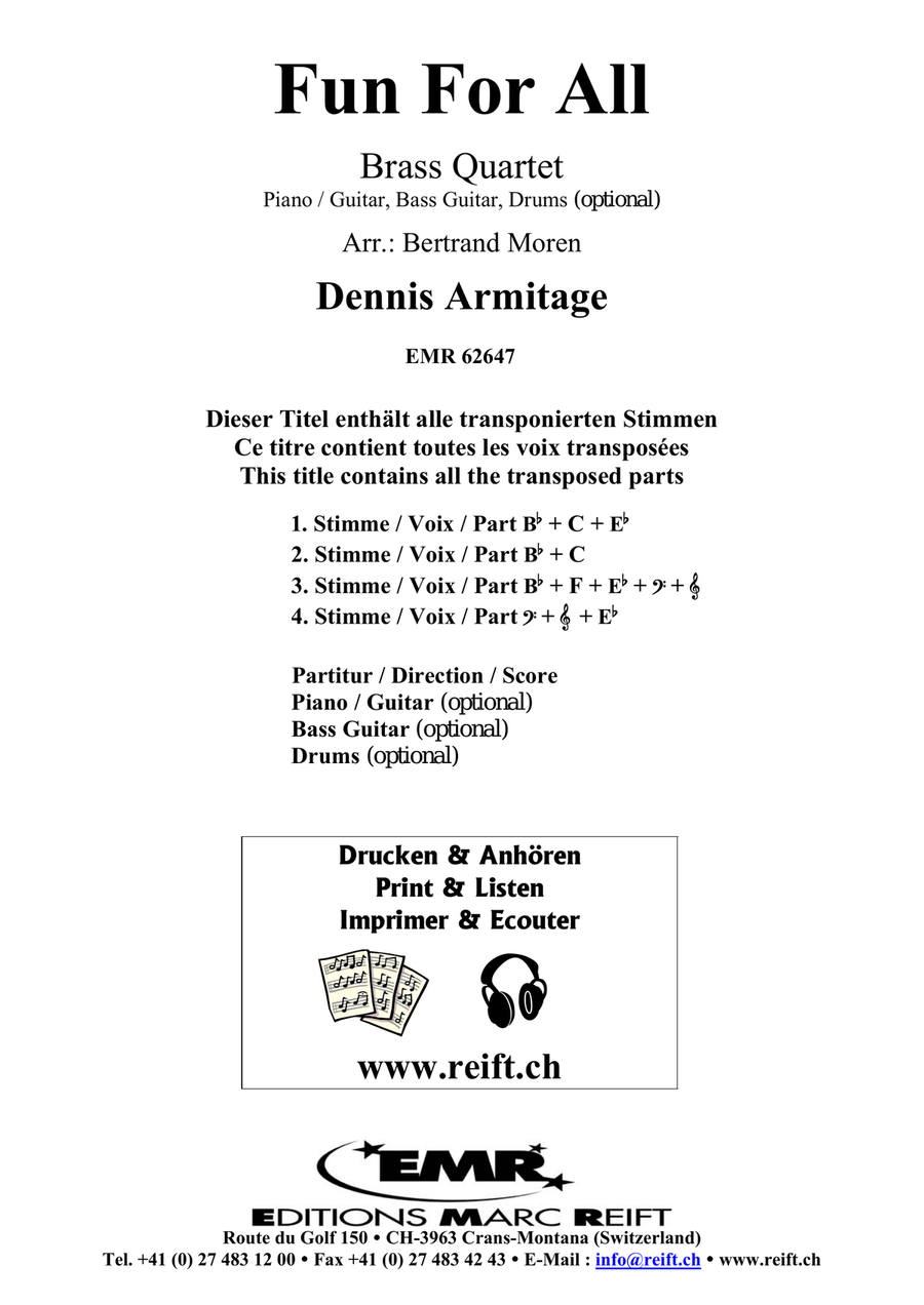 Fun For All Fun For All Brass Quartet scores gallery preview page 2