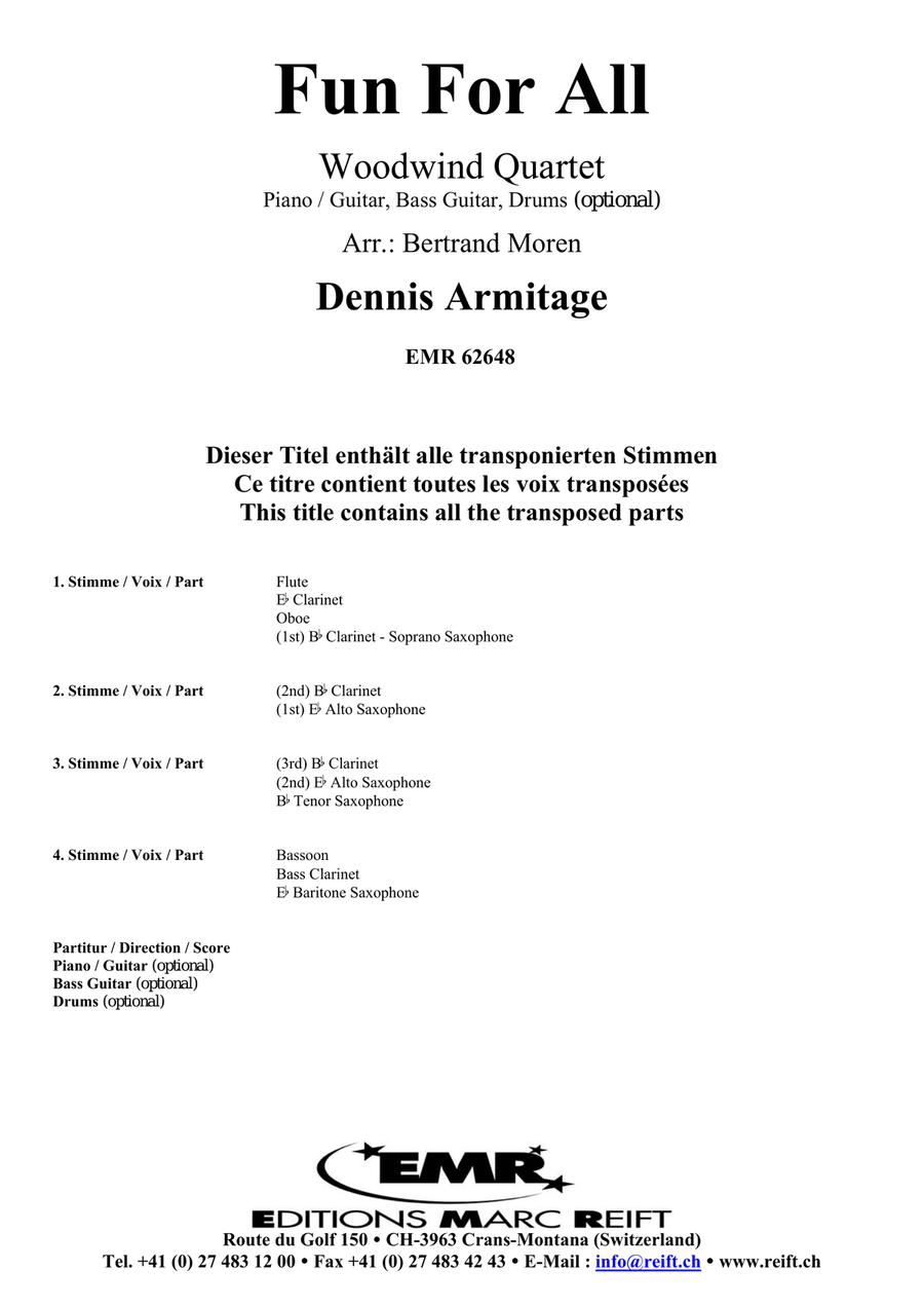 Fun For All Fun For All Woodwind Quartet scores gallery preview page 2