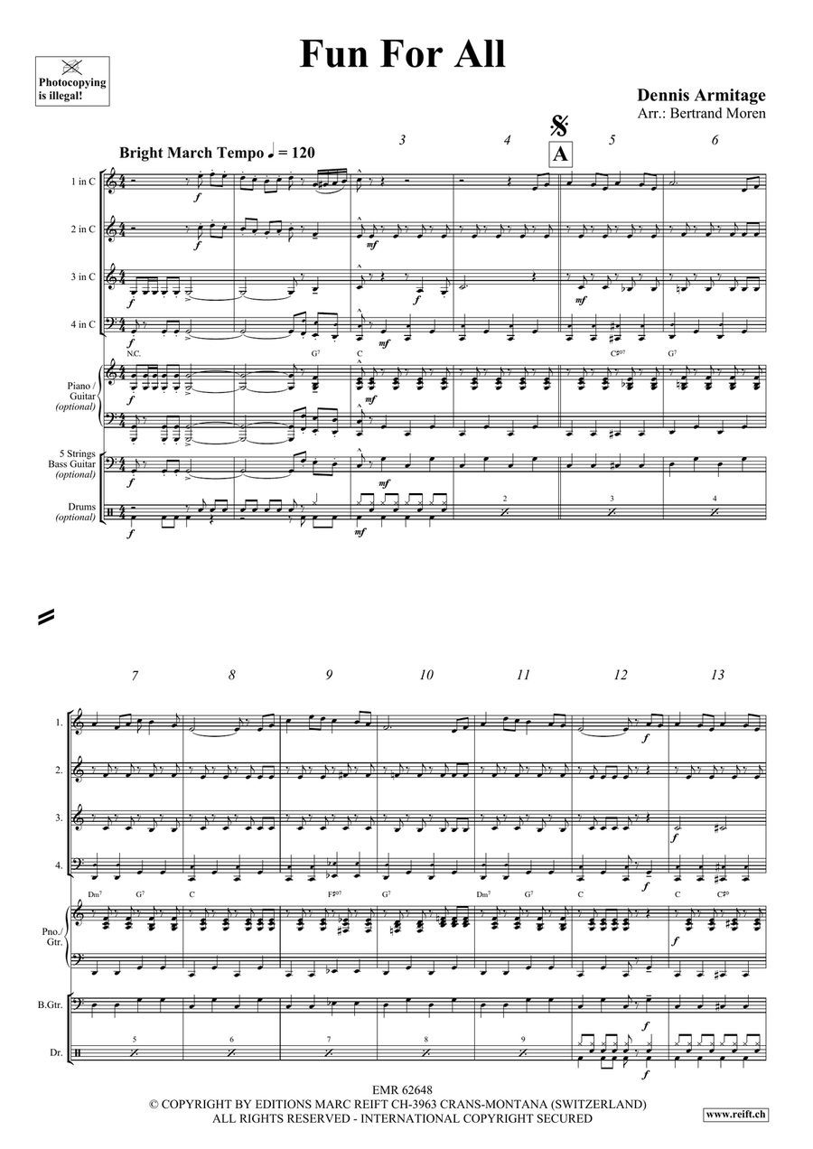 Fun For All Fun For All Woodwind Quartet scores gallery preview page 4
