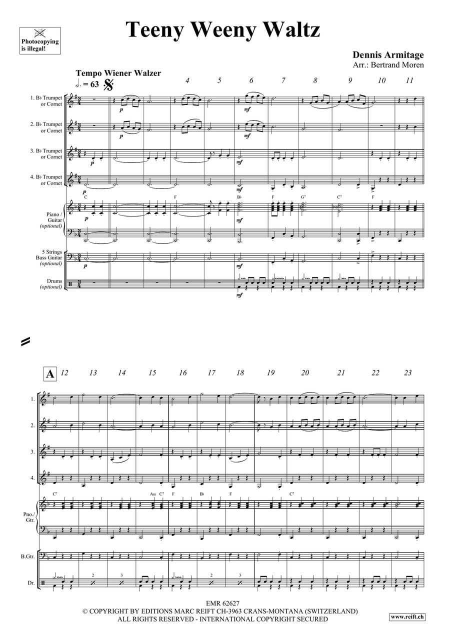 Teeny Weeny Waltz Teeny Weeny Waltz Cornet scores gallery preview page 4