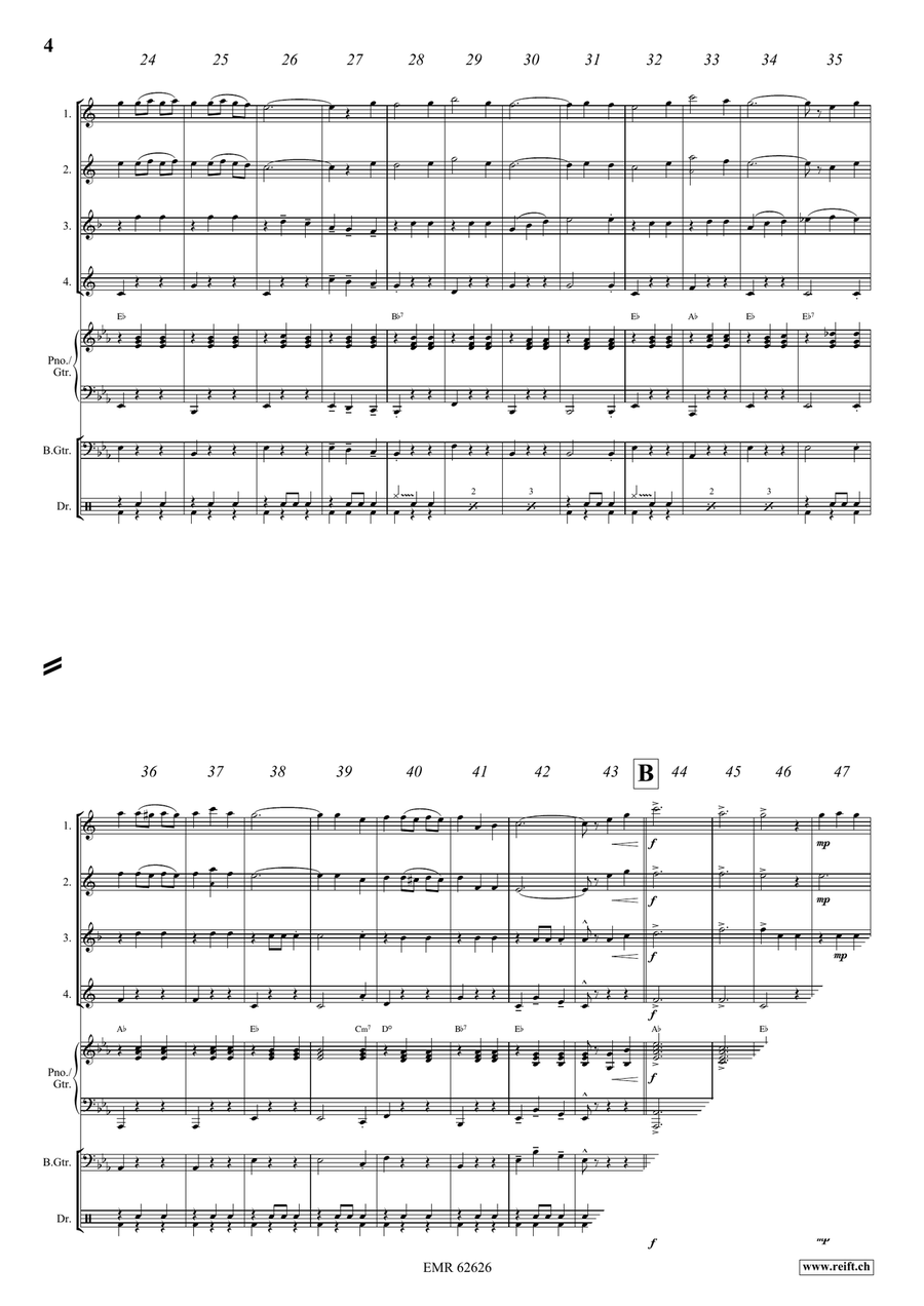 Teeny Weeny Waltz Teeny Weeny Waltz Saxophone Quartet scores gallery preview page 5