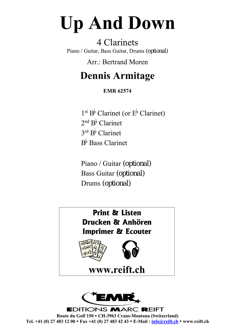 Up And Down Up And Down Clarinet Quartet scores gallery preview page 2