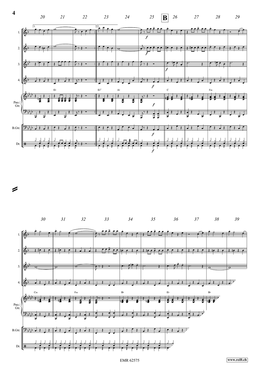 Up And Down Up And Down Saxophone Quartet scores gallery preview page 5