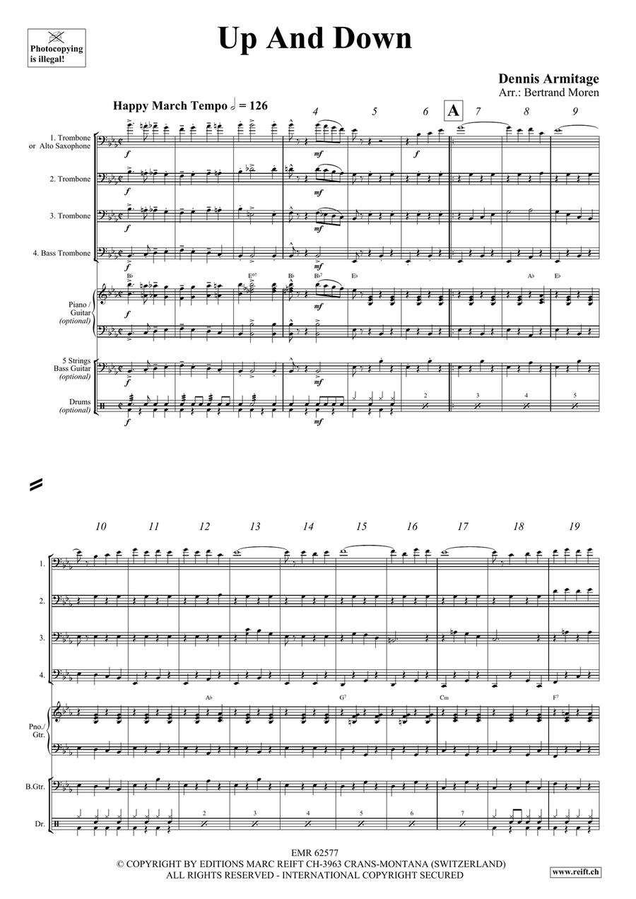 Up And Down Up And Down Trombone Quartet scores gallery preview page 4