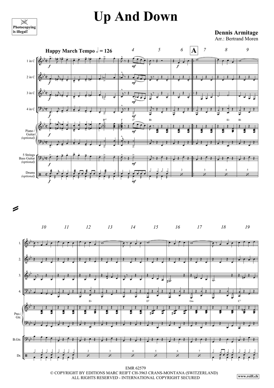 Up And Down Up And Down Brass Quartet scores gallery preview page 4
