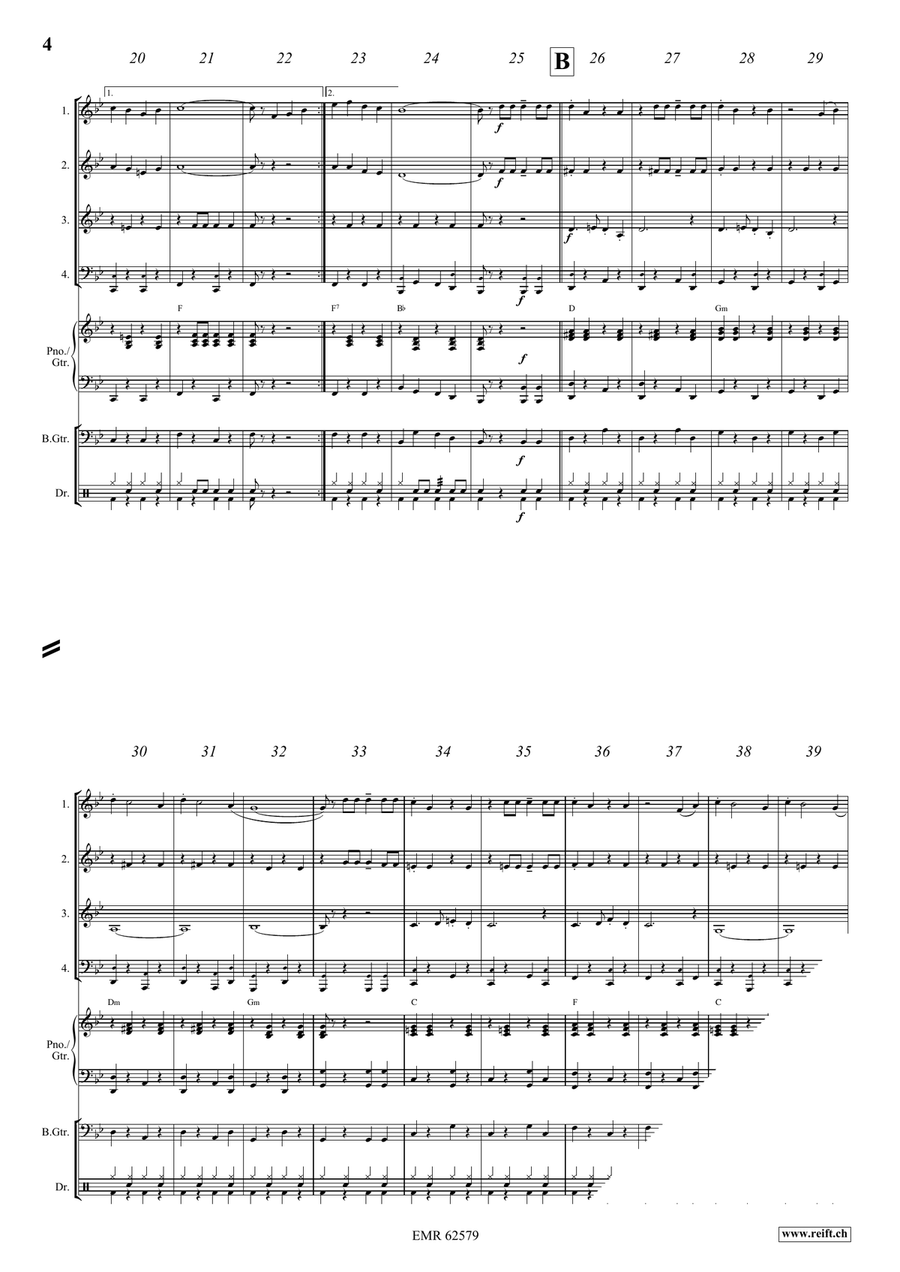 Up And Down Up And Down Brass Quartet scores gallery preview page 5