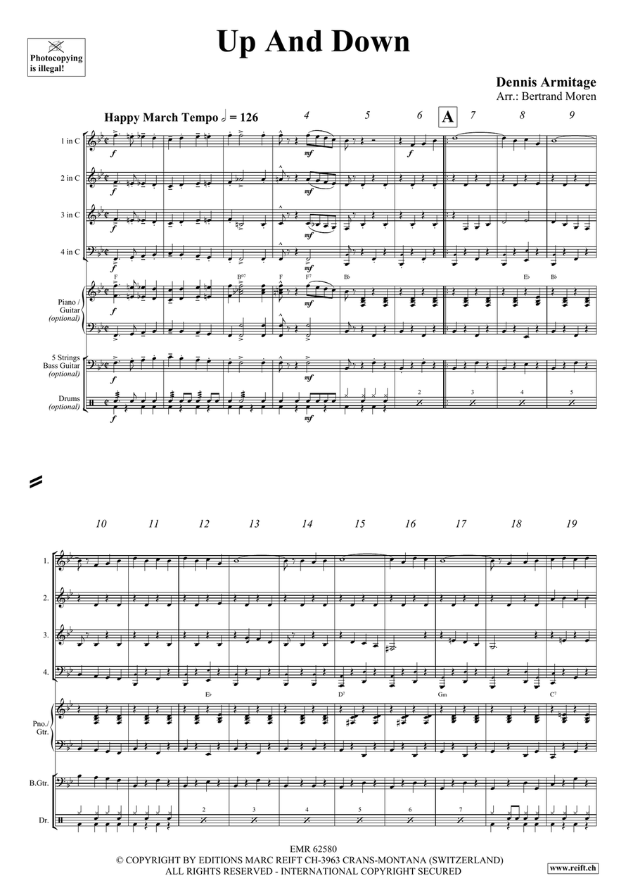 Up And Down Up And Down Woodwind Quartet scores gallery preview page 4