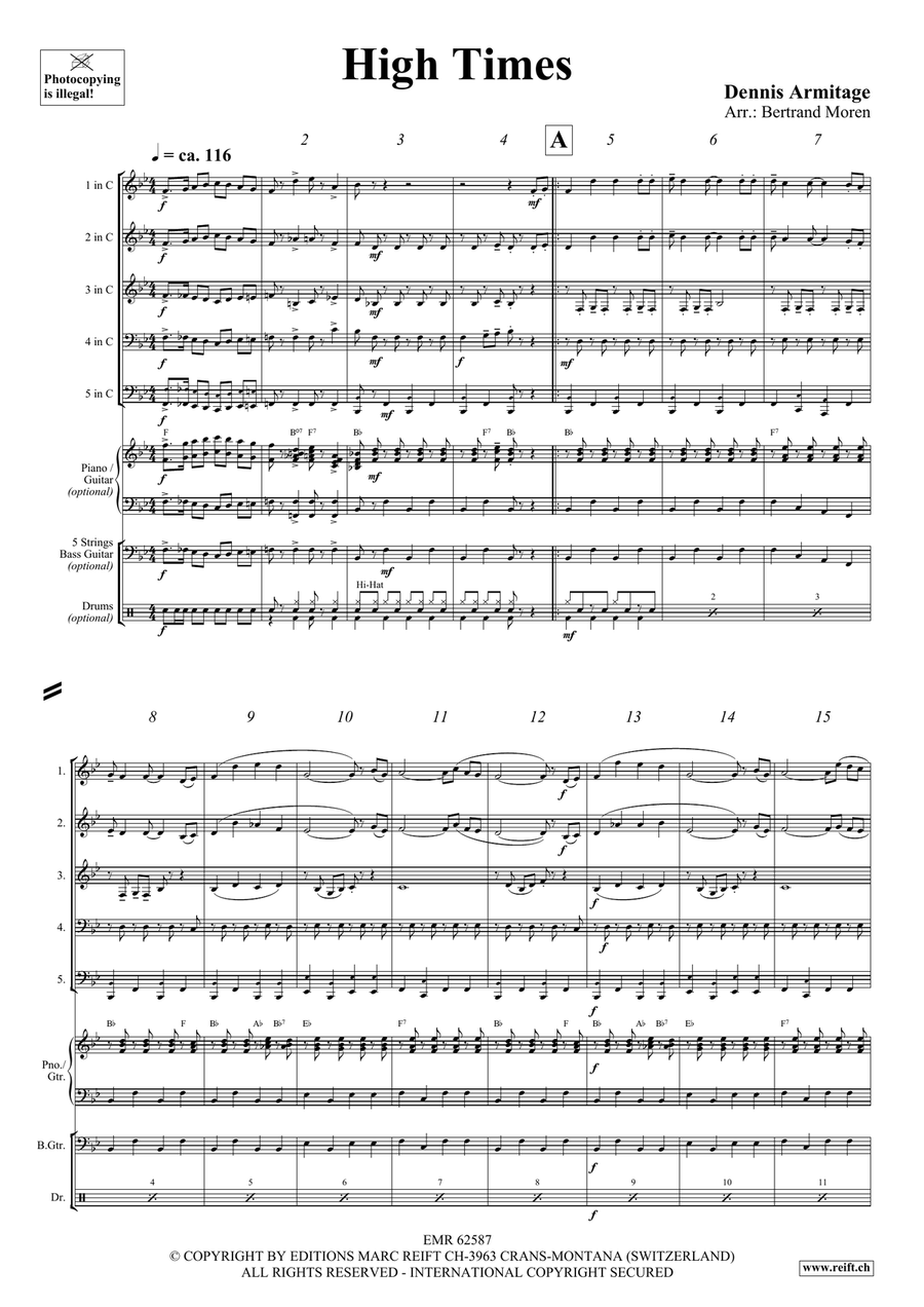 High Times High Times Brass Quintet scores gallery preview page 4