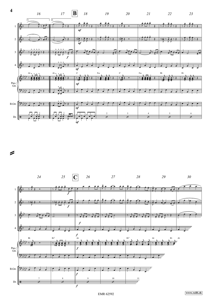 High Times High Times Saxophone Quartet scores gallery preview page 5