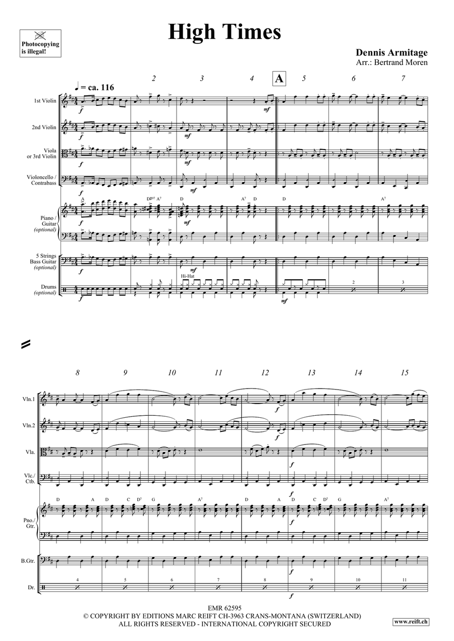 High Times High Times String Quartet scores gallery preview page 4