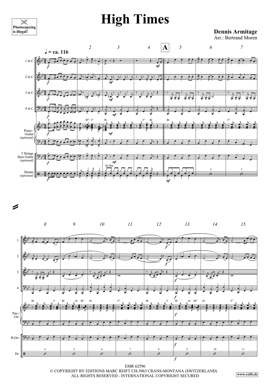 High Times High Times Brass Quartet scores gallery preview page 4