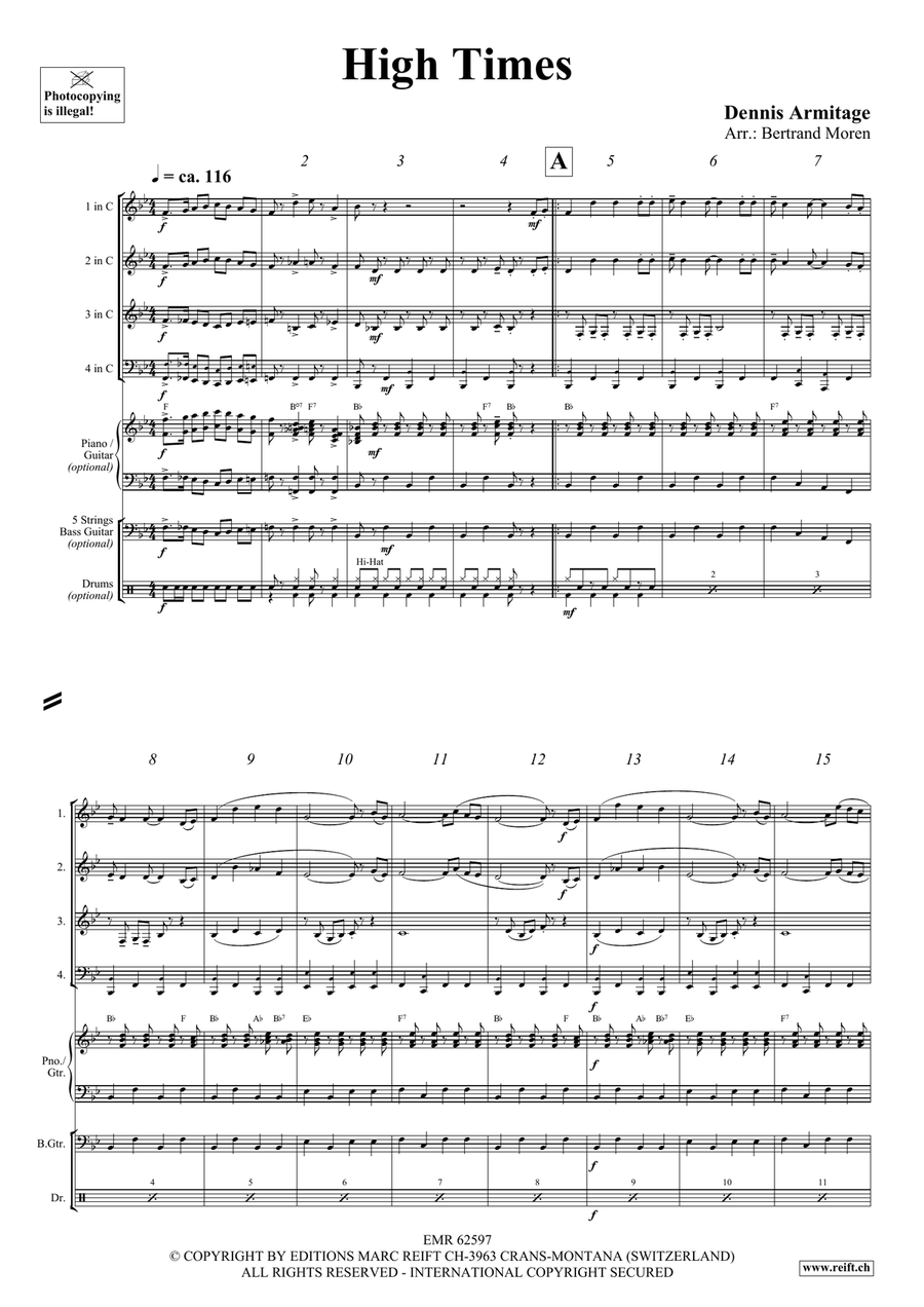 High Times High Times Woodwind Quartet scores gallery preview page 4