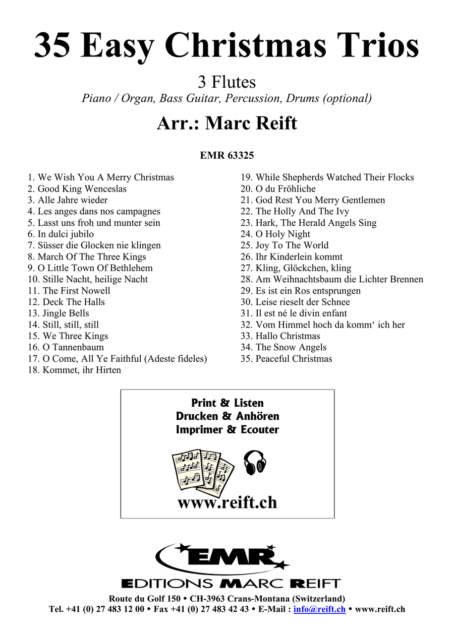 35 Easy Christmas Trios 35 Easy Christmas Trios Flute Trio scores gallery preview page 2