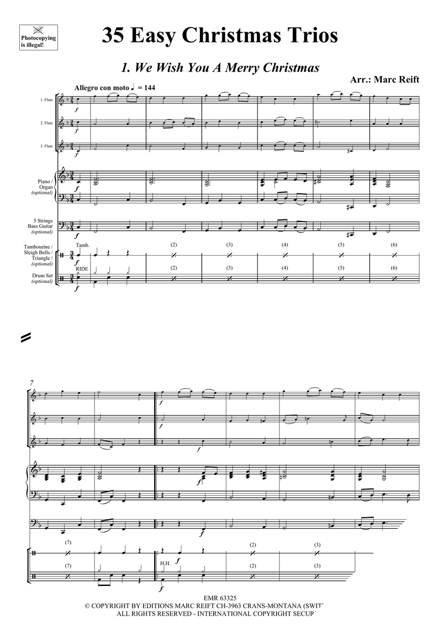 35 Easy Christmas Trios 35 Easy Christmas Trios Flute Trio scores gallery preview page 3