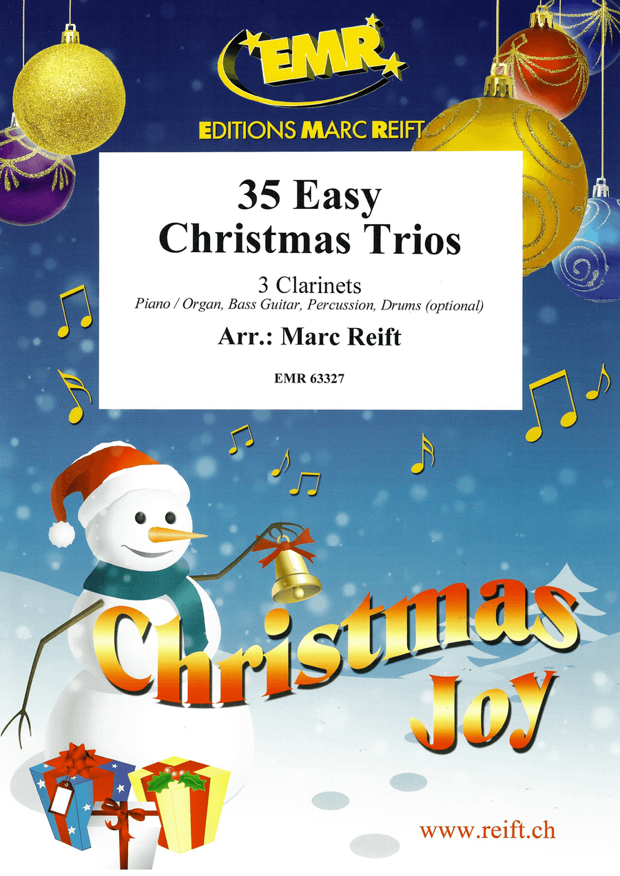 35 Easy Christmas Trios 35 Easy Christmas Trios Clarinet scores gallery preview page 1