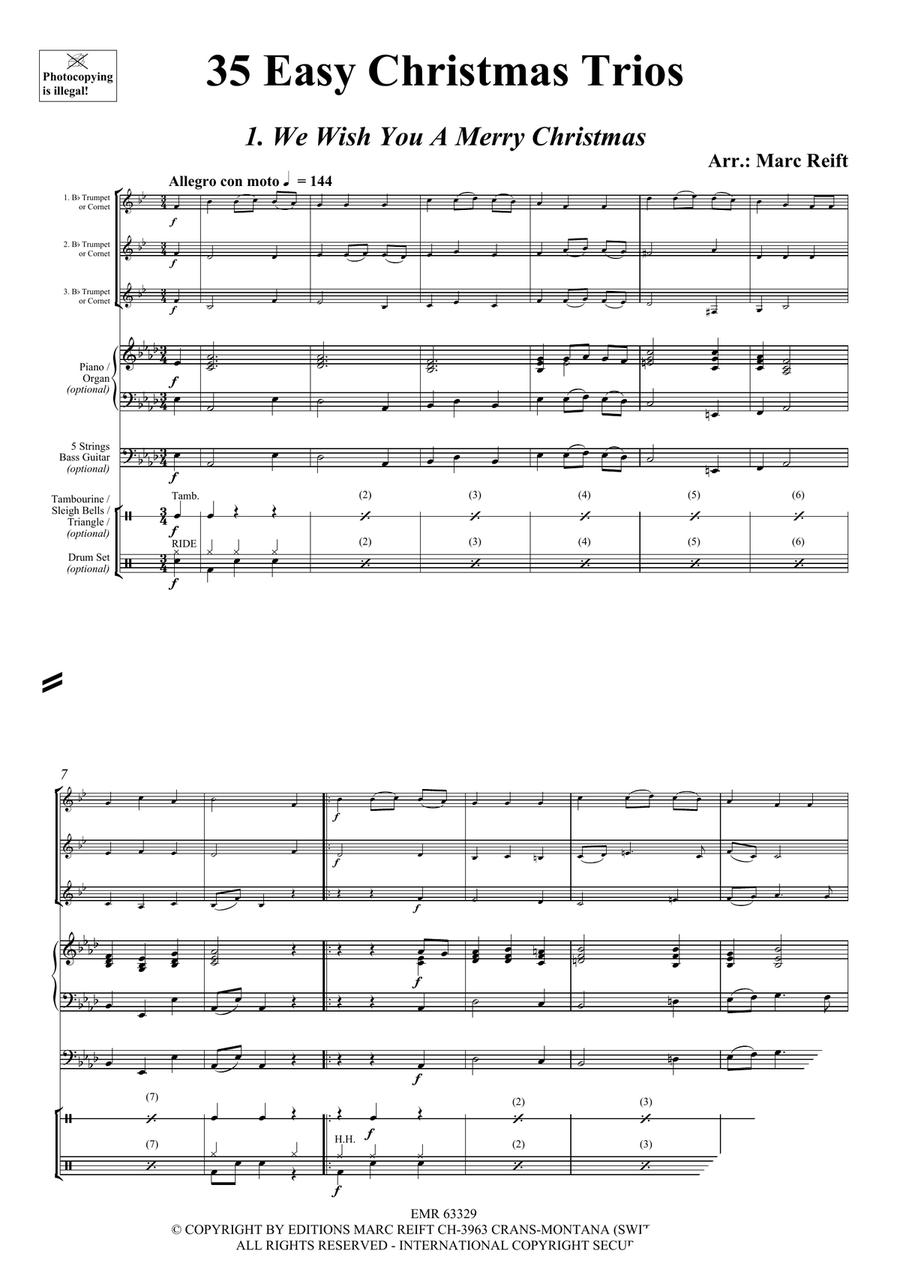 35 Easy Christmas Trios Trumpet Trio - Sheet Music page 3