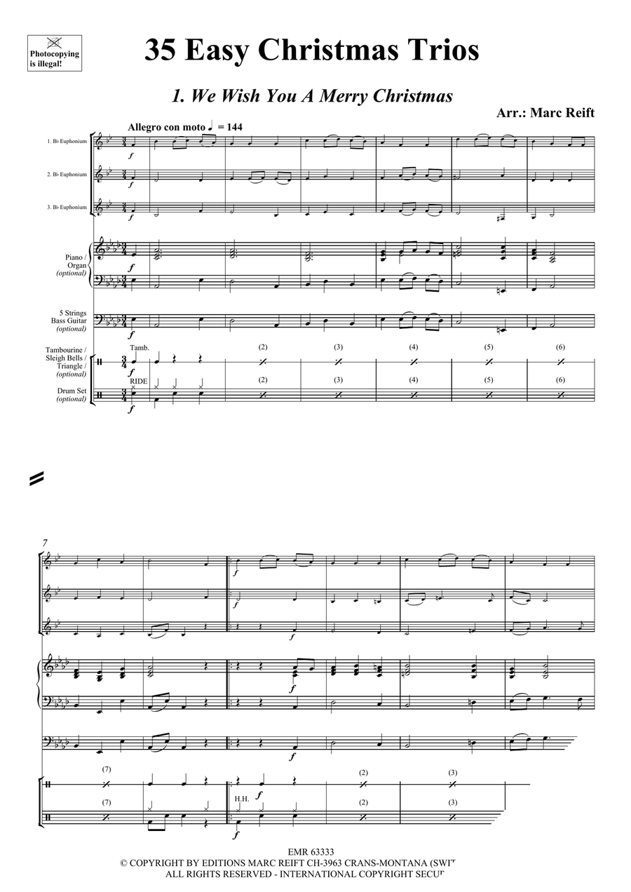 35 Easy Christmas Trios 35 Easy Christmas Trios Euphonium Trio scores gallery preview page 3