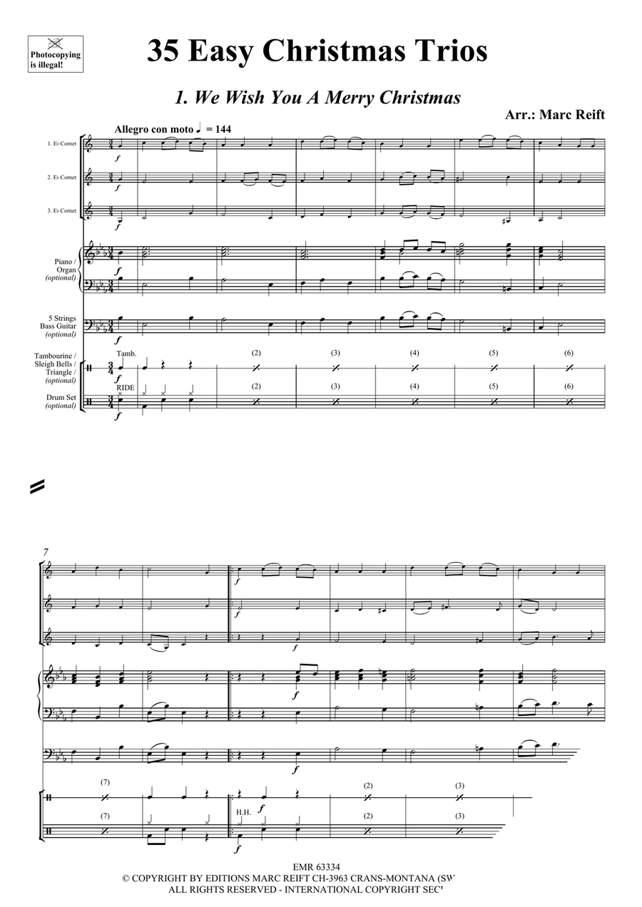 35 Easy Christmas Trios 35 Easy Christmas Trios Cornet scores gallery preview page 3