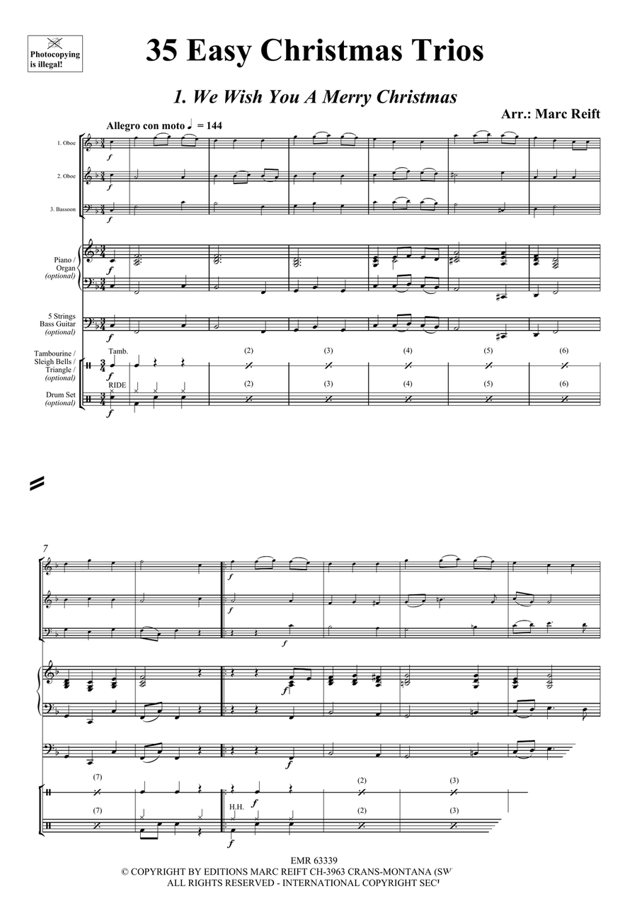 35 Easy Christmas Trios 35 Easy Christmas Trios Oboe scores gallery preview page 3