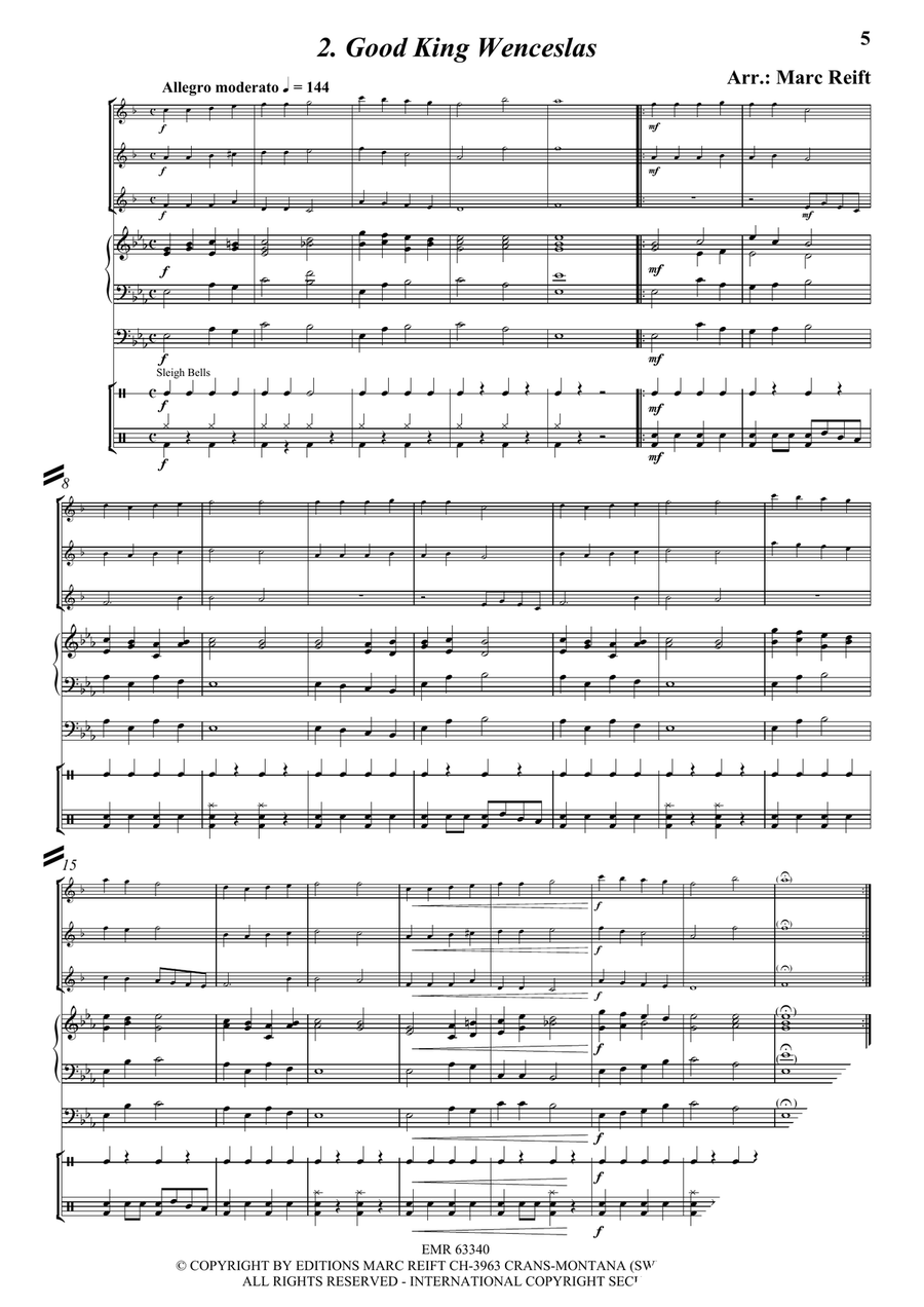 35 Easy Christmas Trios Bass Clarinet scores gallery preview page 4