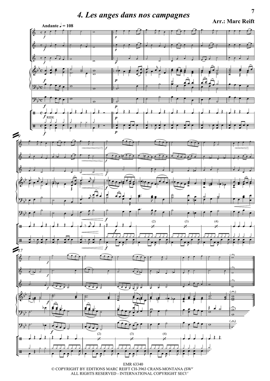35 Easy Christmas Trios Bass Clarinet scores gallery preview page 6