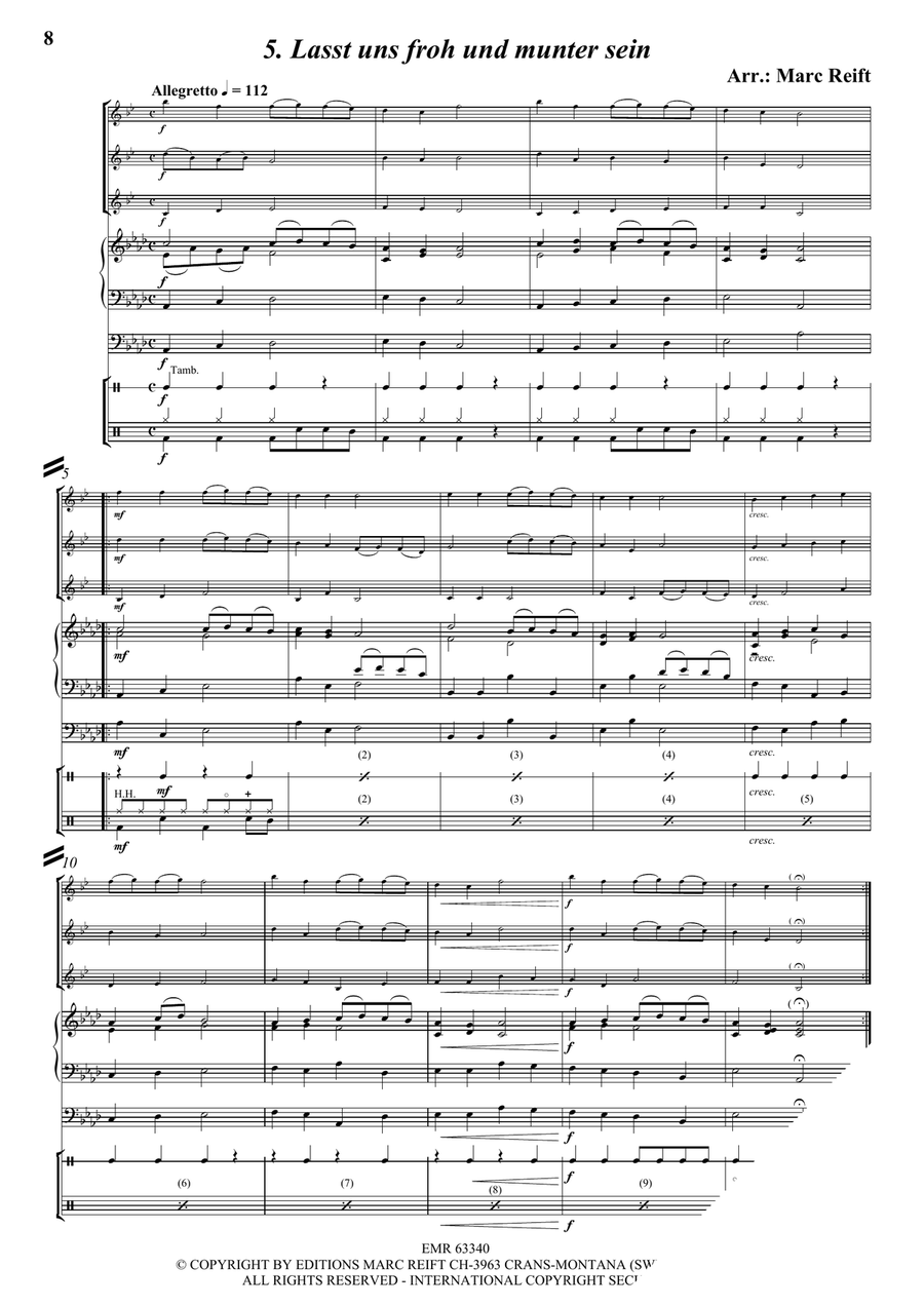 35 Easy Christmas Trios Bass Clarinet scores gallery preview page 7