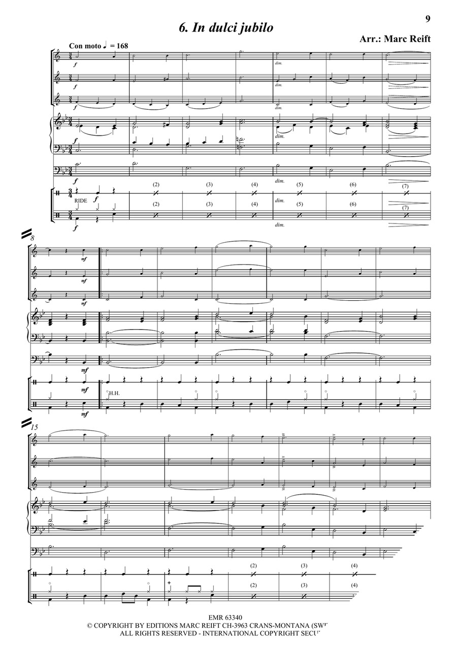 35 Easy Christmas Trios Bass Clarinet scores gallery preview page 8