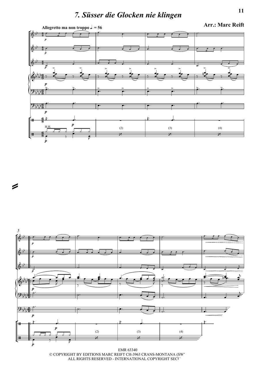 35 Easy Christmas Trios Bass Clarinet scores gallery preview page 9