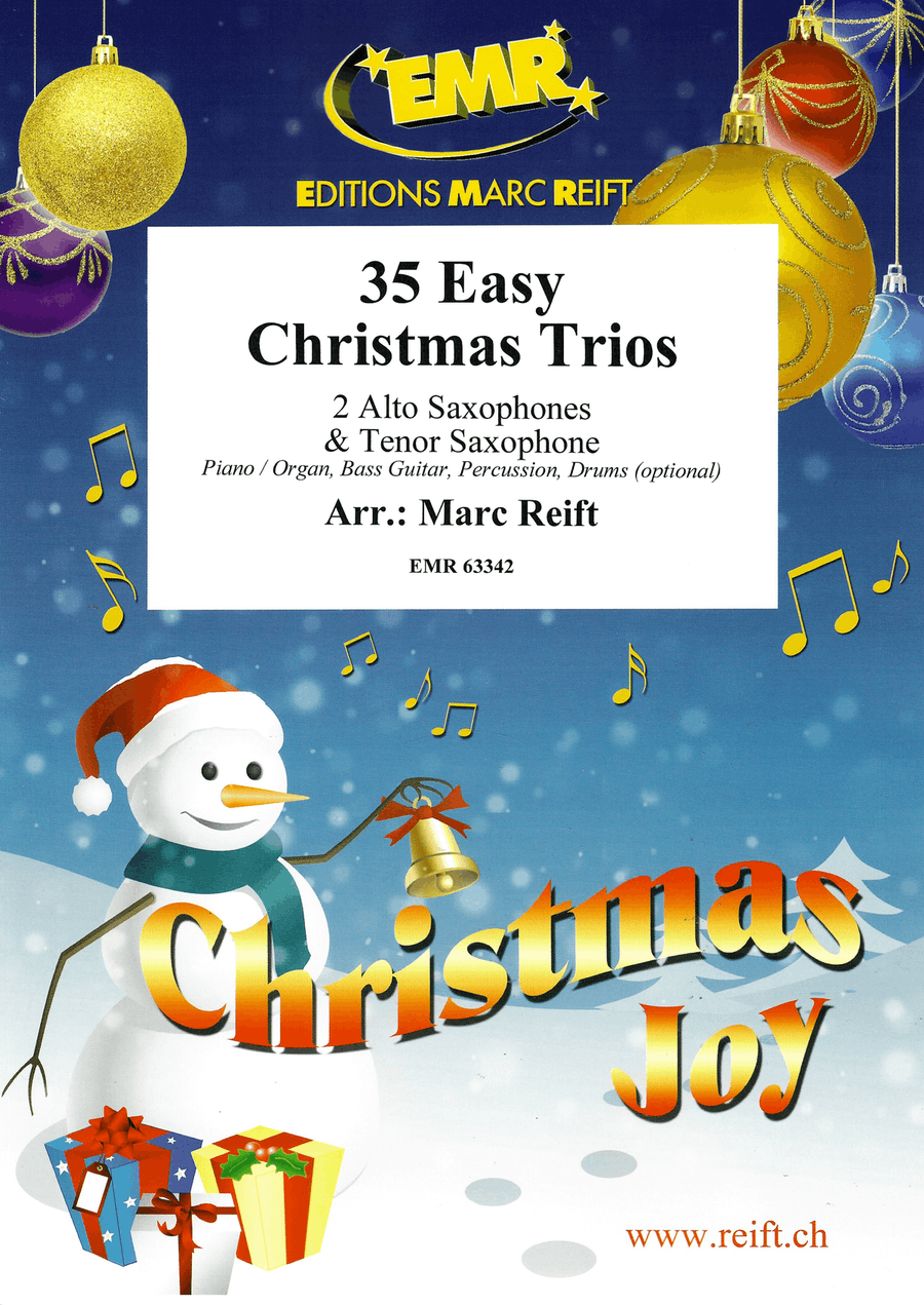 35 Easy Christmas Trios 35 Easy Christmas Trios Tenor Saxophone scores gallery preview page 1