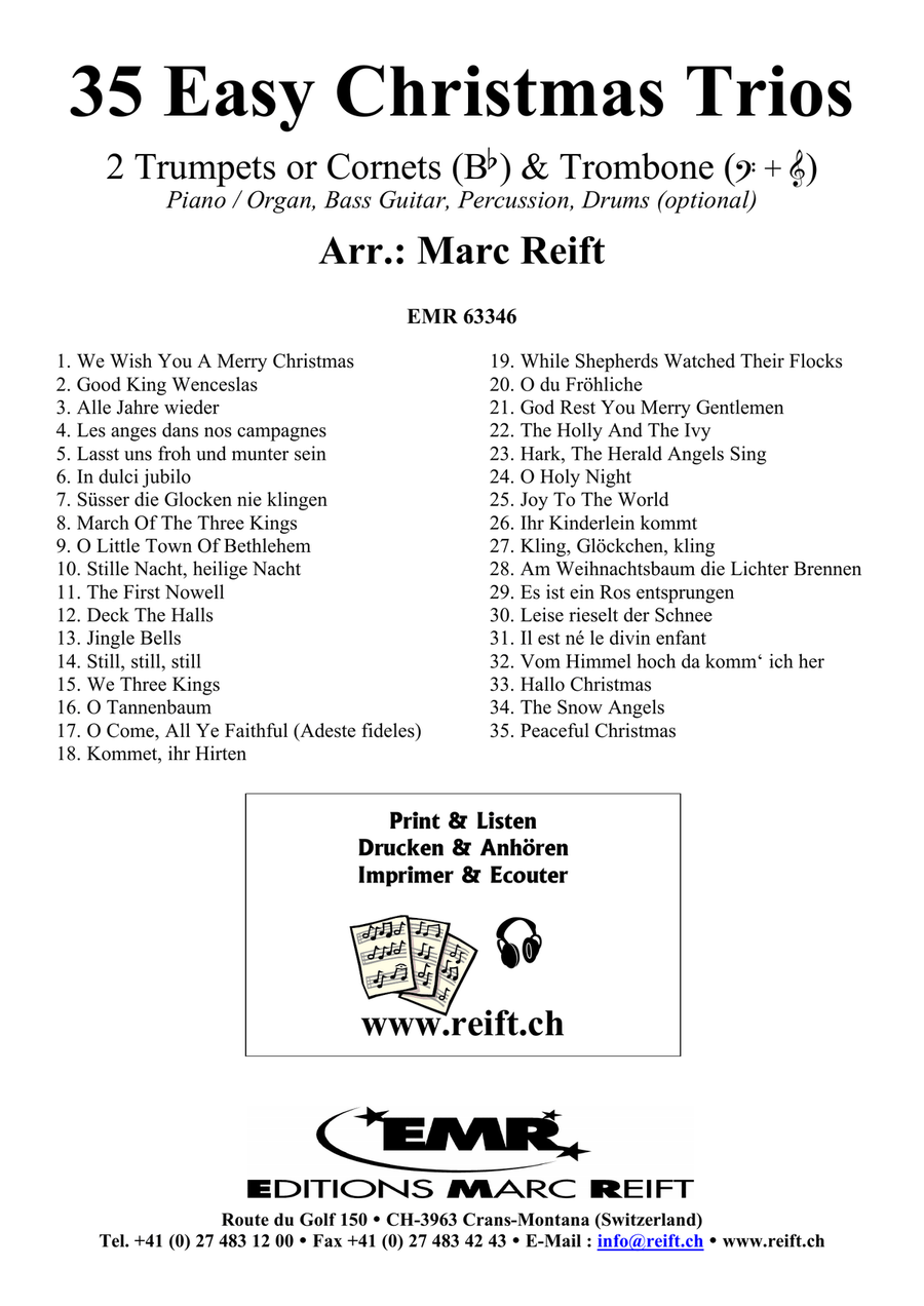 35 Easy Christmas Trios Cornet - Sheet Music page 2