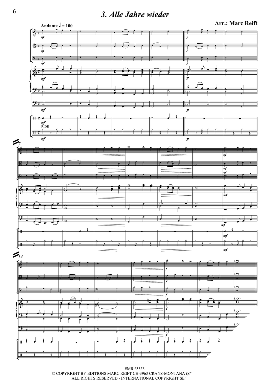 35 Easy Christmas Trios String Trio - Sheet Music page 5